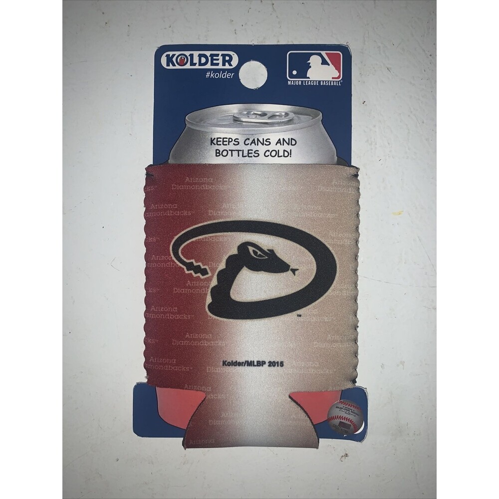 ARIZONA DIAMONDBACKS MLB BASEBALL CAN COOLER COLLAPSIBLE INSULATED BOTTLE HOLDER
